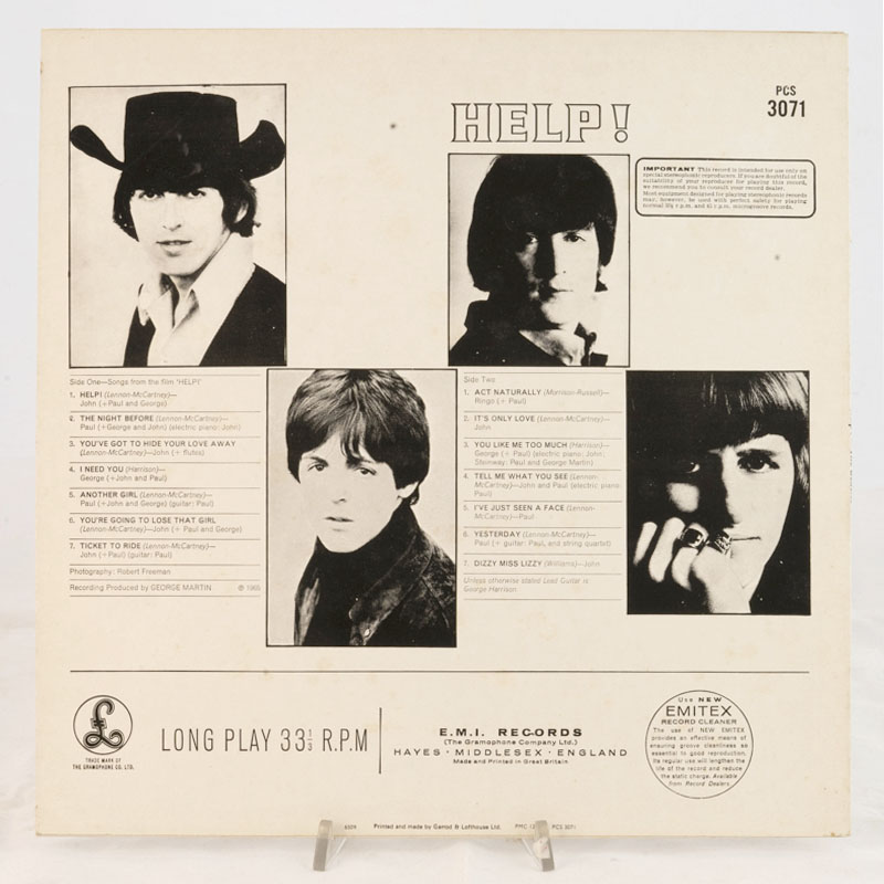 The Beatles Help! Ed. 1965 Parlophone | Mercatino dell'Usato Alessandria 2