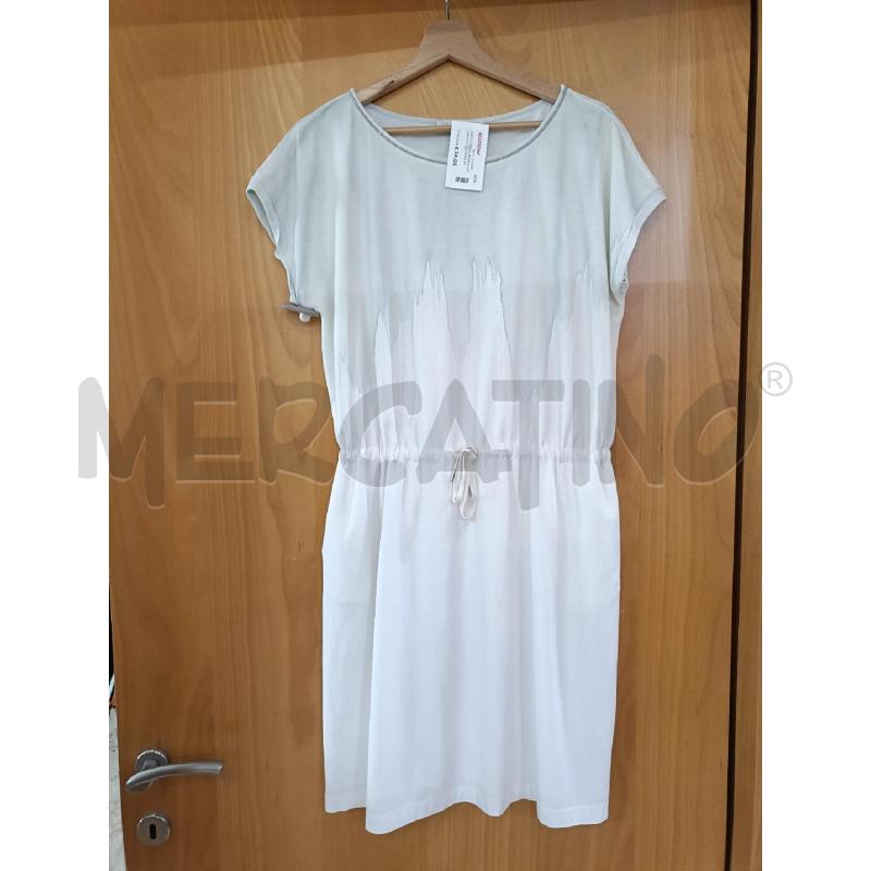 ABITO DONNA BIANCO SFUMATO AZZURRO PALLIDO FABIANA FILIPPI | Mercatino dell'Usato San  benedetto del tronto 1