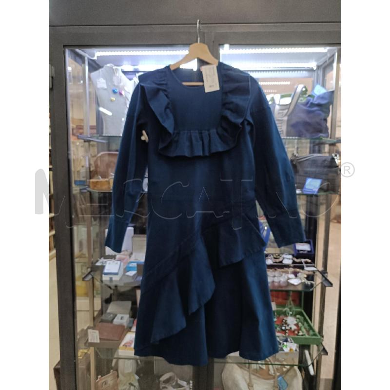 ABITO DONNA BLU PETROLIO ROSE A POIS | Mercatino dell'Usato San  benedetto del tronto 1
