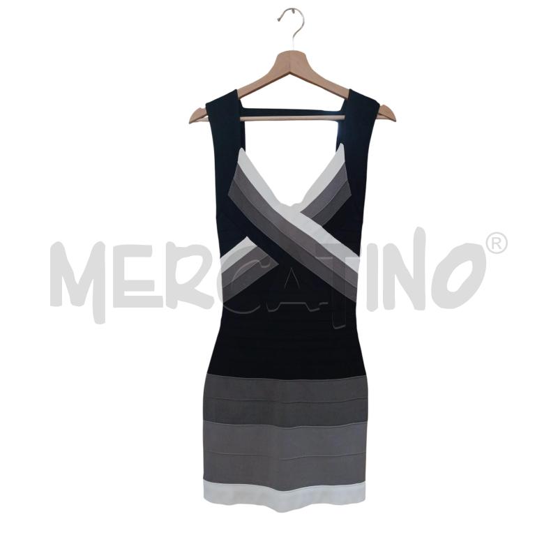 ABITO DONNA FASCE GRIGIO NERO BIANCO ELASTICO GUESS  | Mercatino dell'Usato San  benedetto del tronto 1