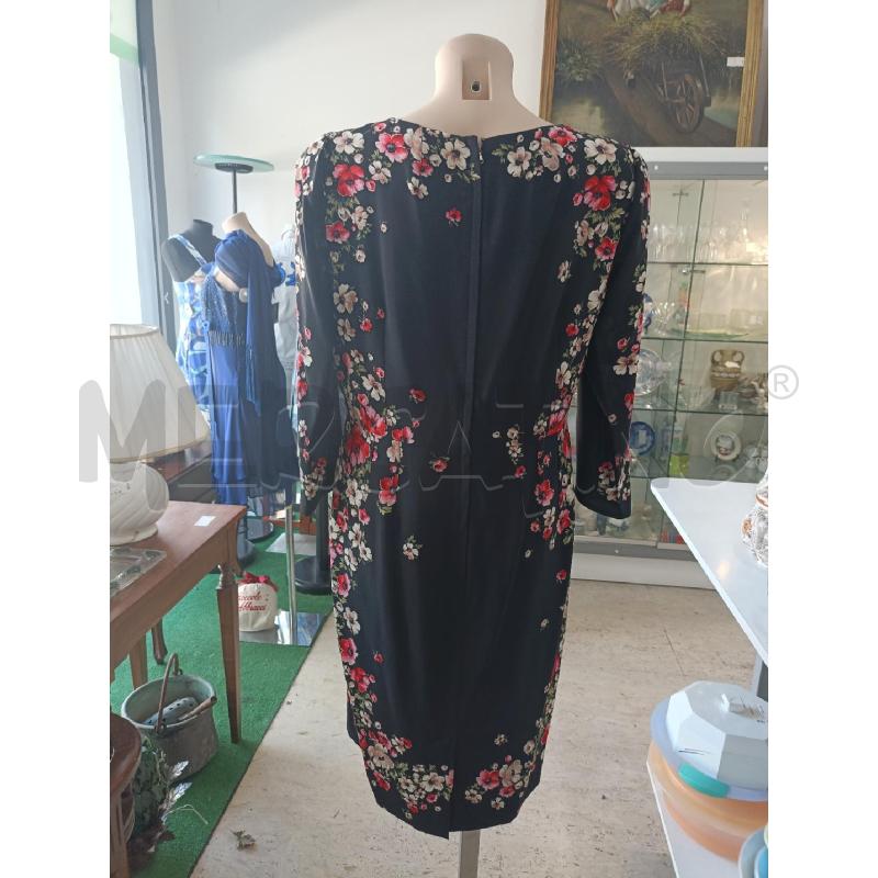 ABITO DONNA NERO FANTASIA FLOREALE ROSA BIANCO | Mercatino dell'Usato San  benedetto del tronto 4