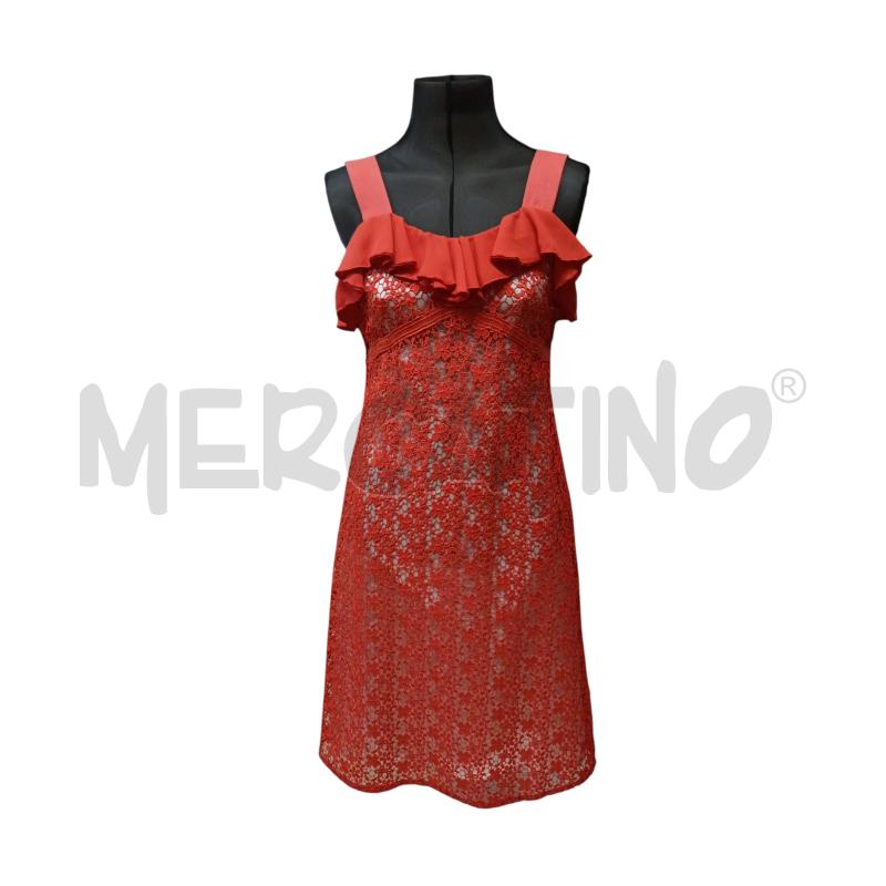 ABITO DONNA ROSSO PIZZO FNTSIA FLOREALE PINKO | Mercatino dell'Usato San  benedetto del tronto 1
