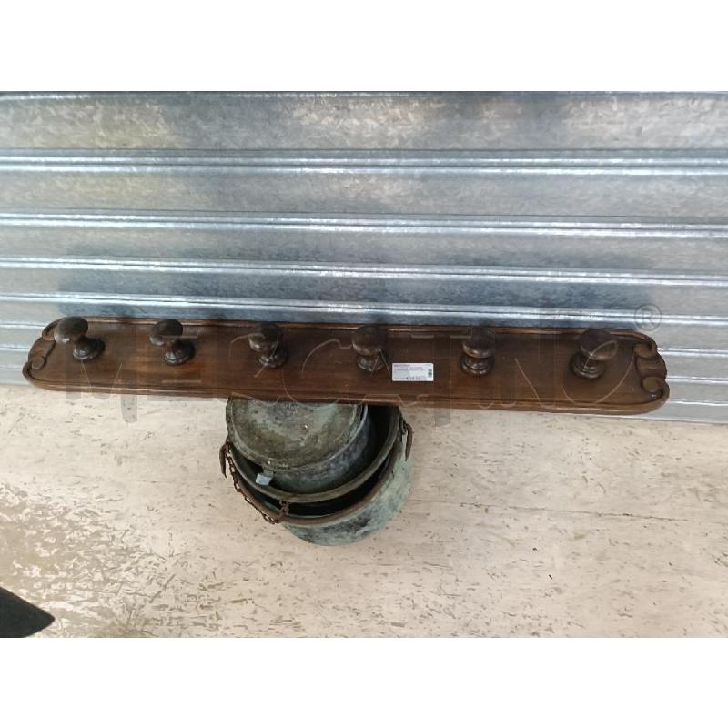 APPENDINO LEGNO 6 GANCI  | Mercatino dell'Usato San  benedetto del tronto 1