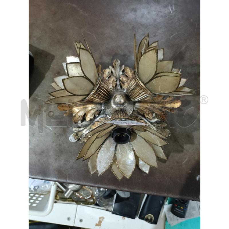 APPLIQUE TRE LUCI METALLO E MADREPERLA | Mercatino dell'Usato San  benedetto del tronto 1