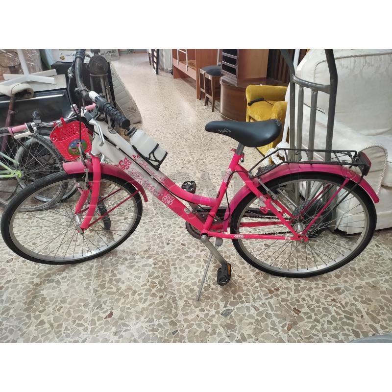 BICICLETTA DONNA BIANCO ROSA TRUBBIANI | Mercatino dell'Usato San benedetto  del tronto