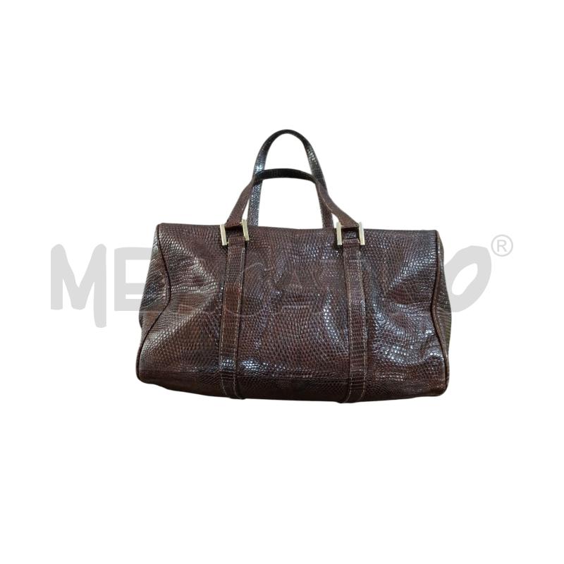 BORSA DONNA BAULETTO MARRONE RETTILE | Mercatino dell'Usato San  benedetto del tronto 1