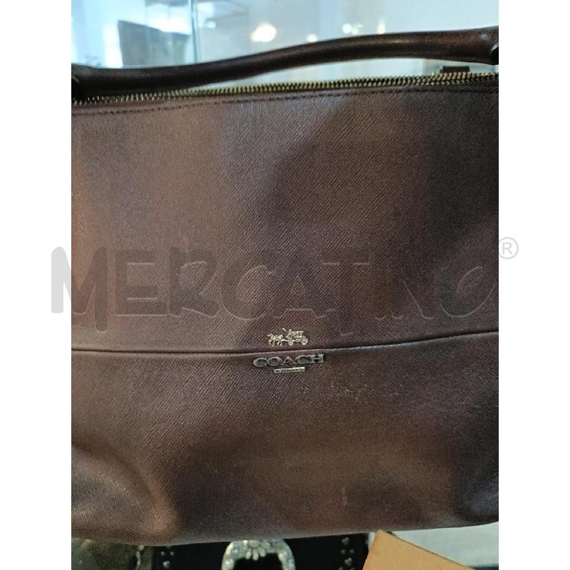 BORSA DONNA MARRONE COACH  | Mercatino dell'Usato San  benedetto del tronto 3