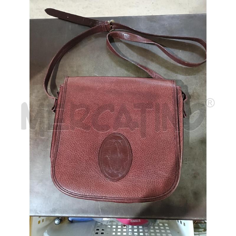 BORSA DONNA PELLE ROSSA CARTIER | Mercatino dell'Usato San  benedetto del tronto 1