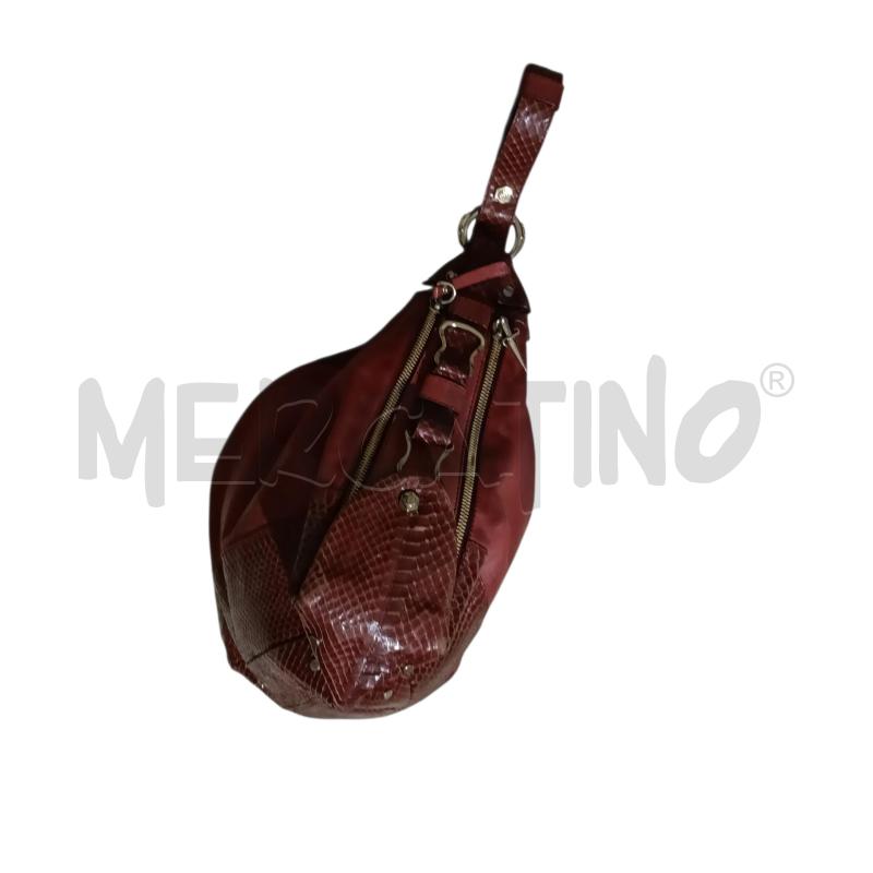 BORSA PELLE  E RETTILE ROSSA PACIOTTI  | Mercatino dell'Usato San  benedetto del tronto 2