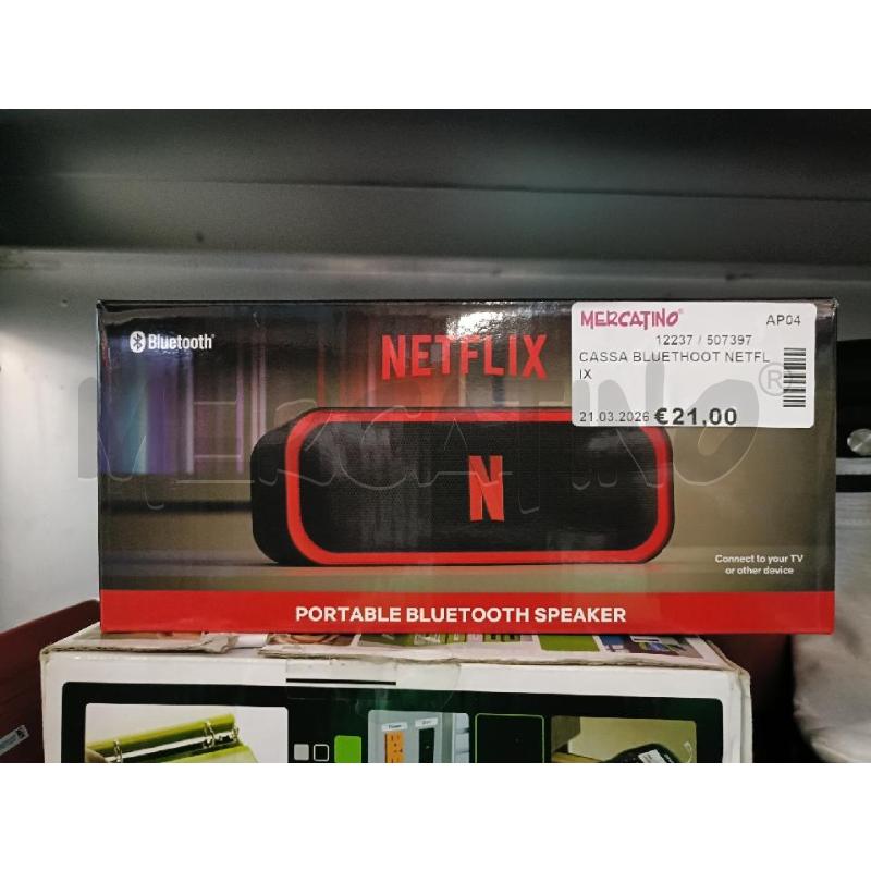 CASSA BLUETHOOT NETFLIX | Mercatino dell'Usato San  benedetto del tronto 1