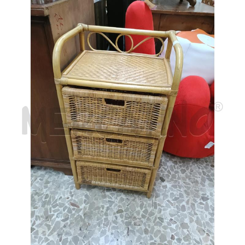 CASSETTIERA VIMINI TRE CASSETTI | Mercatino dell'Usato San  benedetto del tronto 1