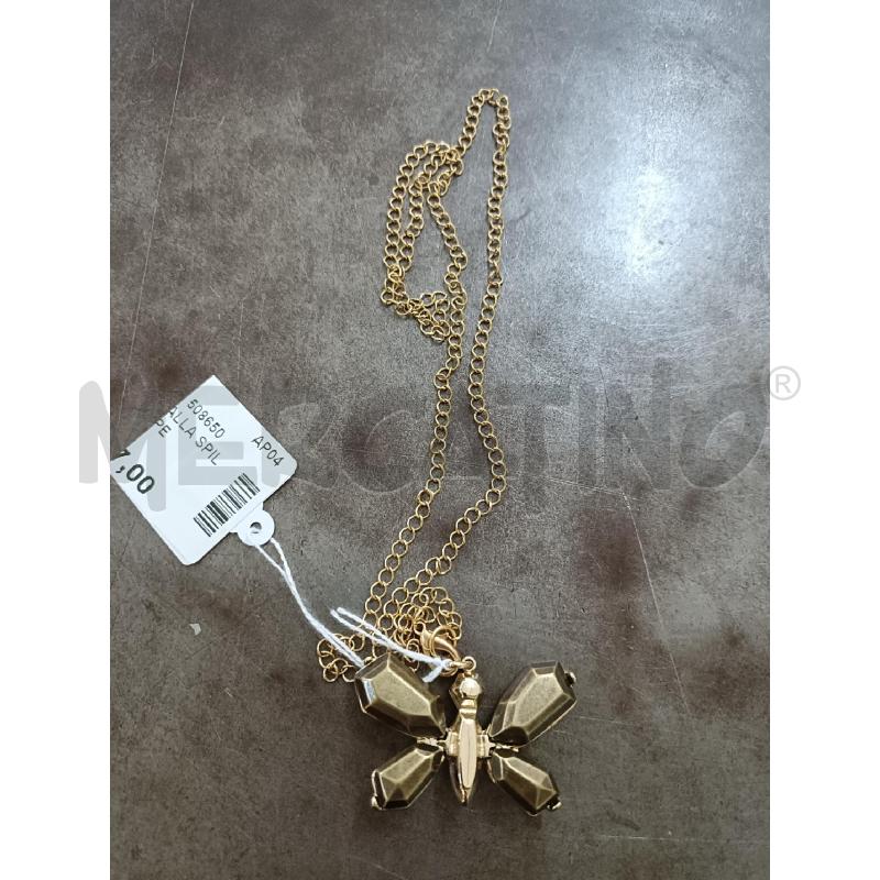 COLLANA FARFALLA SPILLA PATRIZIA PEPE DORATA | Mercatino dell'Usato San  benedetto del tronto 1