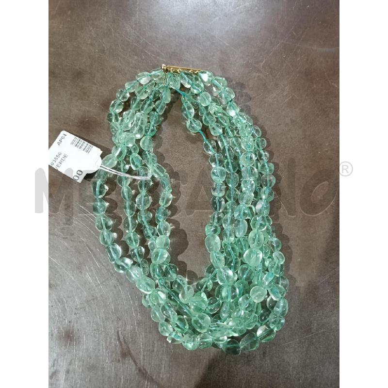 COLLANA PIETRE VERDE 5 FILI | Mercatino dell'Usato San  benedetto del tronto 1