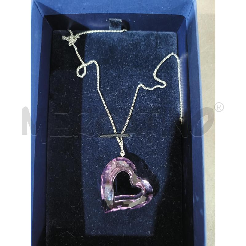 COLLANA SWAROVSKI CUORE VIOLA A9300 | Mercatino dell'Usato San  benedetto del tronto 1