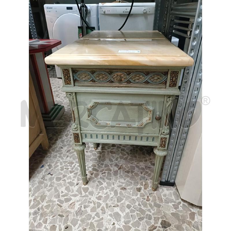 COMODINI COPPIA VERDE IN STILE MARMO | Mercatino dell'Usato San  benedetto del tronto 1