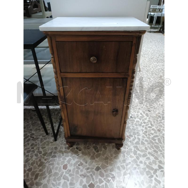 COMODINO LEGNO CON PIETRA MARMO | Mercatino dell'Usato San  benedetto del tronto 1