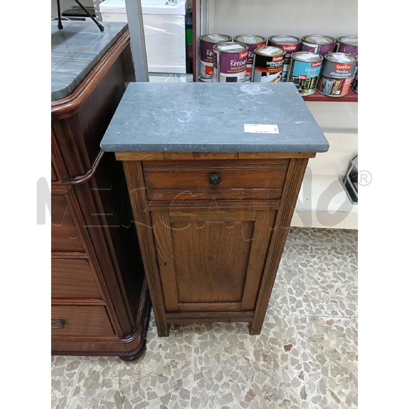COMODINO MARMO GRIGIO | Mercatino dell'Usato San  benedetto del tronto 1