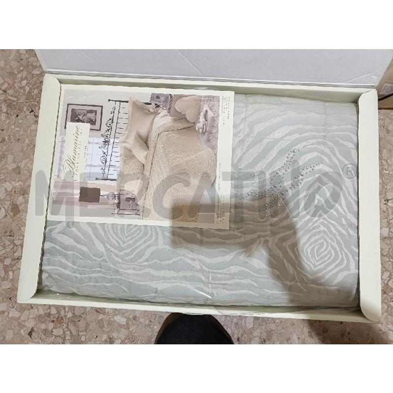 COPRI LETTO FUSION BLUMARINE TRAPUNTATO JACQUARDMATR AZZURRO | Mercatino dell'Usato San  benedetto del tronto 1