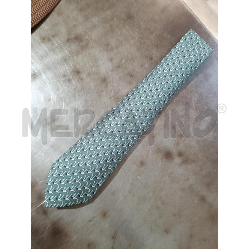 CRAVATTA VERDE FANTASIA CAVALLI HERMES  | Mercatino dell'Usato San  benedetto del tronto 1