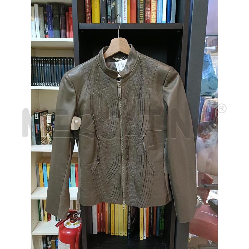 GIACCA PELLE DONNA GRIGIA ANNARITA N | Mercatino dell'Usato San  benedetto del tronto 1
