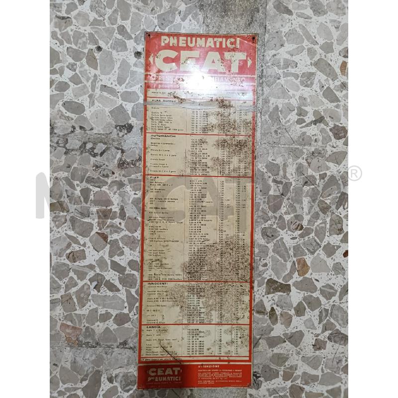 INSEGNA METALLO PNEUMATICI CEAT 1968 | Mercatino dell'Usato San  benedetto del tronto 1