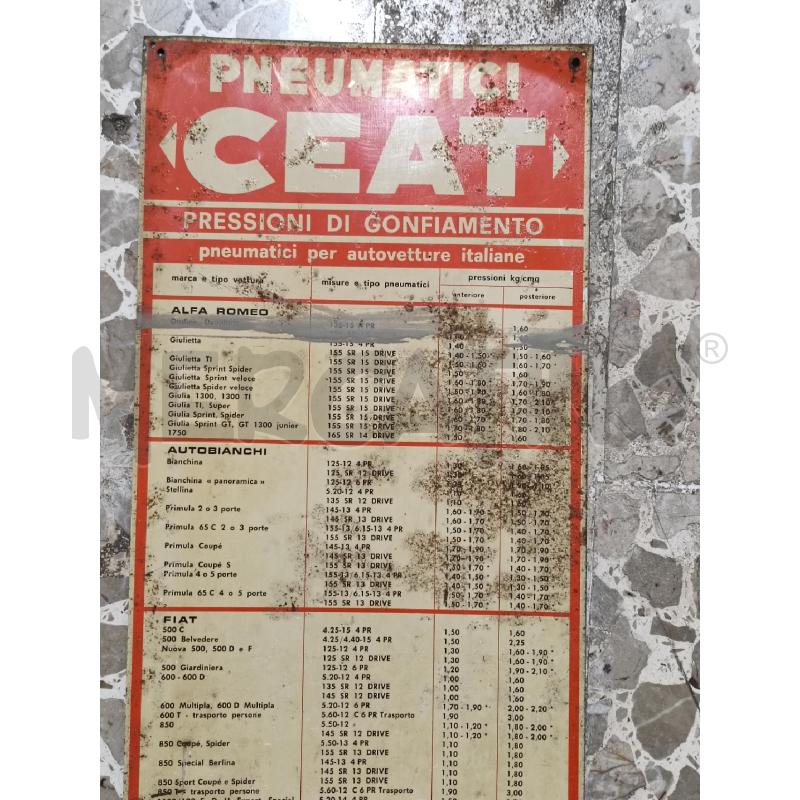 INSEGNA METALLO PNEUMATICI CEAT 1968 | Mercatino dell'Usato San  benedetto del tronto 2