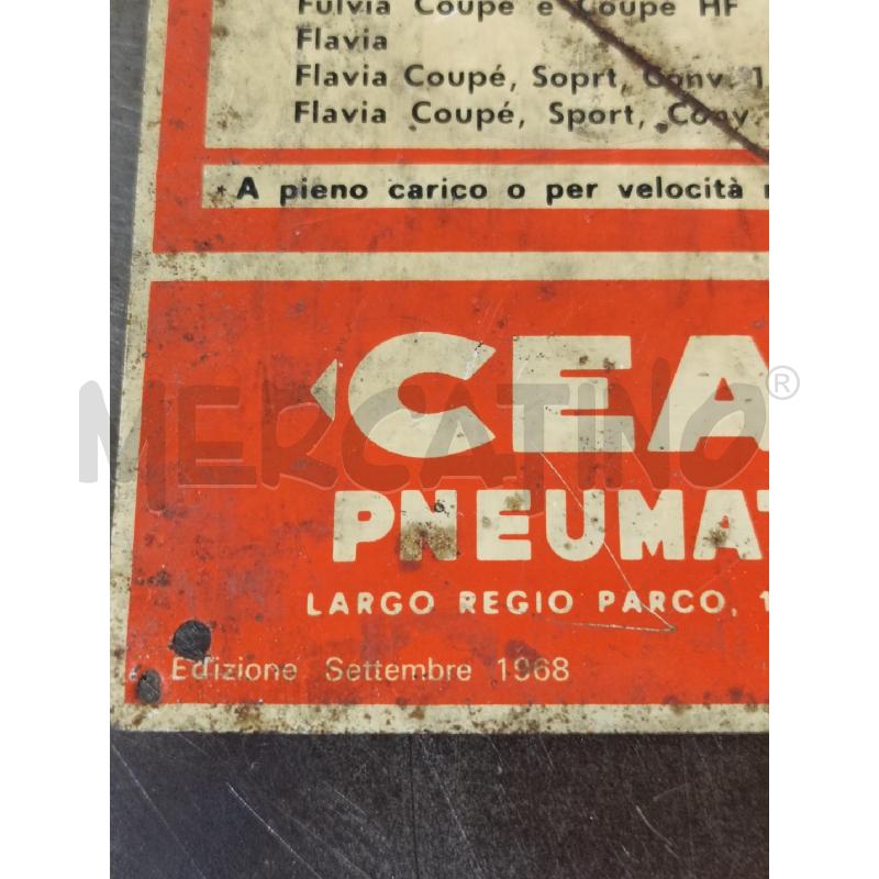 INSEGNA METALLO PNEUMATICI CEAT 1968 | Mercatino dell'Usato San  benedetto del tronto 4