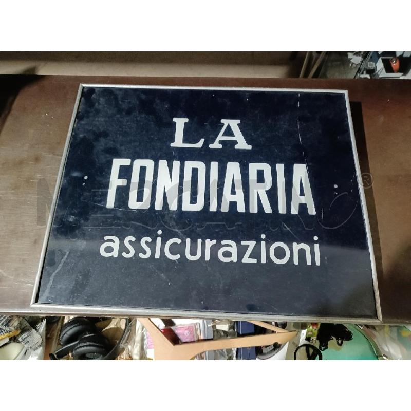 INSEGNA RETTANGOLARE LA FONDIARIA ASSIGURAZIONI | Mercatino dell'Usato San  benedetto del tronto 1