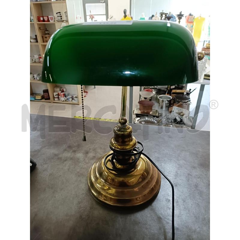 LAMPADA OTTONE VETRO VERDE MINISTERIALE | Mercatino dell'Usato San  benedetto del tronto 1