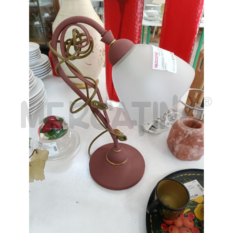 LAMPADA PIEDE ROSA ANTICO | Mercatino dell'Usato San  benedetto del tronto 1