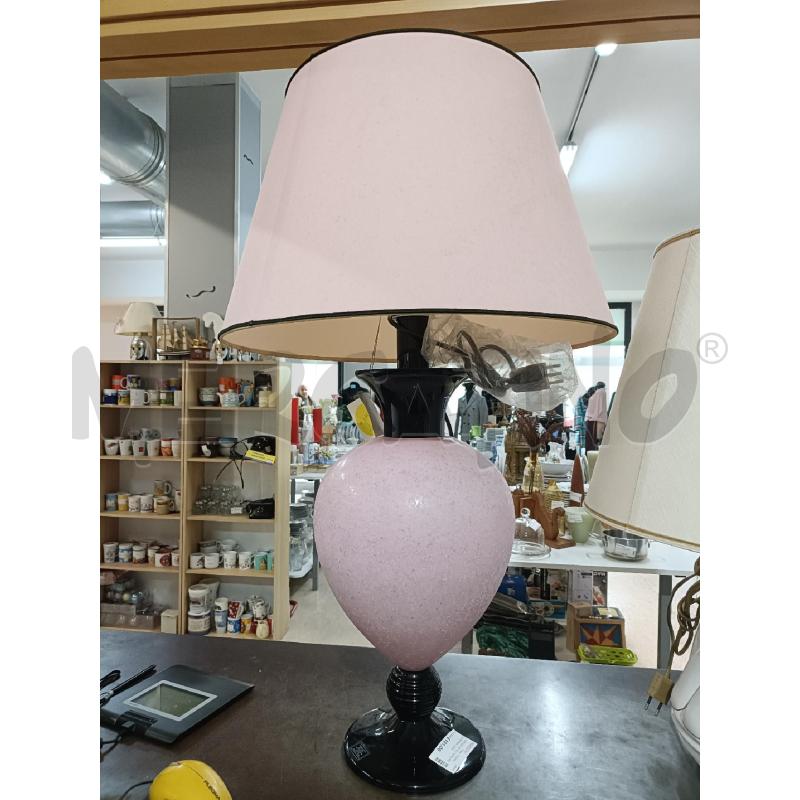 LAMPADA VETRO NERO ROSA INTERNI LUCE | Mercatino dell'Usato San  benedetto del tronto 1