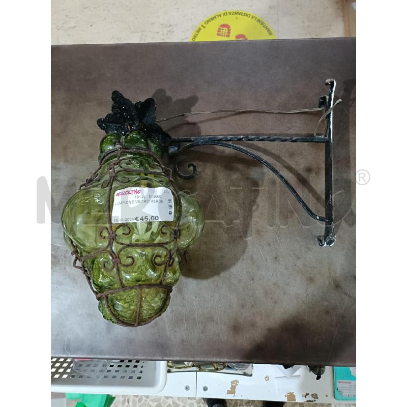 LAMPIONE VETRO VERDE | Mercatino dell'Usato San  benedetto del tronto 1