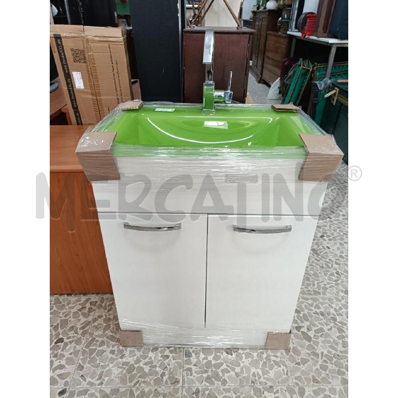LAVABO CON MOBILE BIANCO PIANO VERDE | Mercatino dell'Usato San  benedetto del tronto 1
