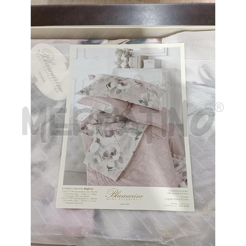 LENZUOLO MATRIMONIALE SOTTO SOPRA FEDERE BLUMARINE SVAD DONDI | Mercatino dell'Usato San  benedetto del tronto 1
