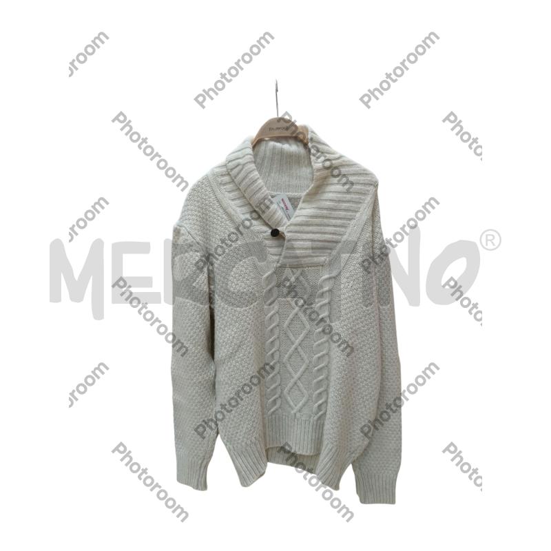 MAGLIONE UOMO BIANCO JAGGY | Mercatino dell'Usato San  benedetto del tronto 1