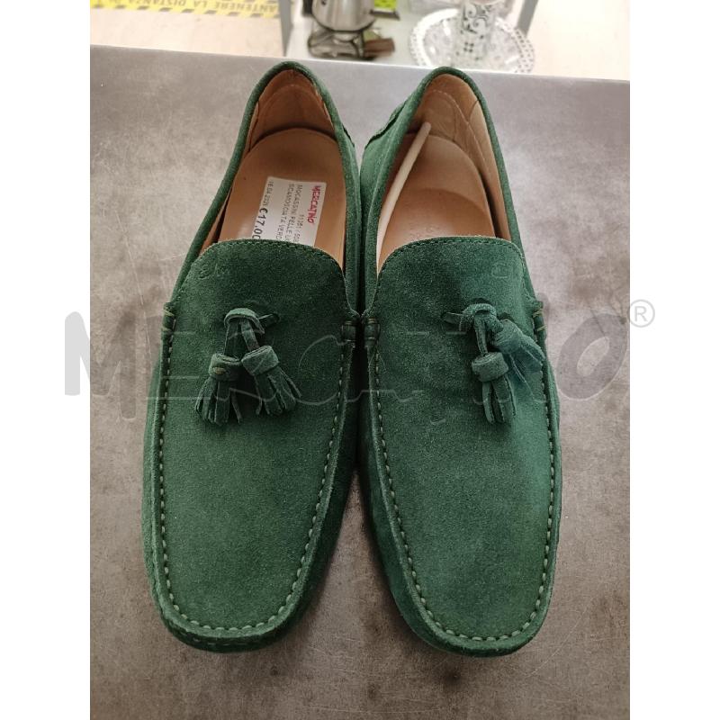 MOCASSINI PELLE UOMO SCAMOSCIATA VERDE | Mercatino dell'Usato San  benedetto del tronto 1