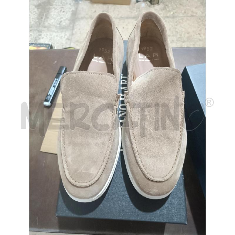 MOCASSINI PELLE UOMO SCAMOSCIATO BEIGE LUCIANO ILARI | Mercatino dell'Usato San  benedetto del tronto 1