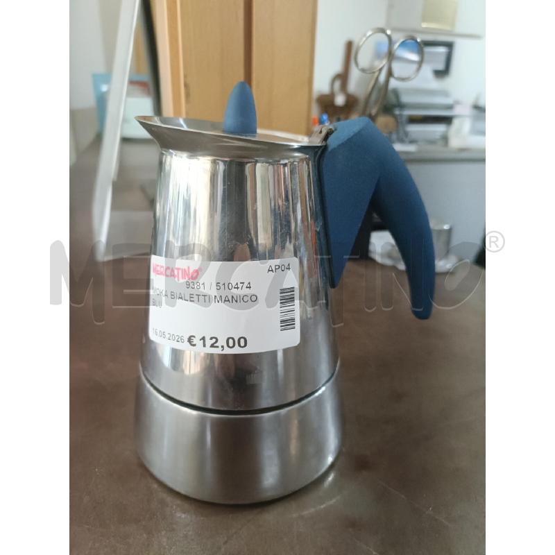 MOKA BIALETTI MANICO BLU | Mercatino dell'Usato San  benedetto del tronto 1