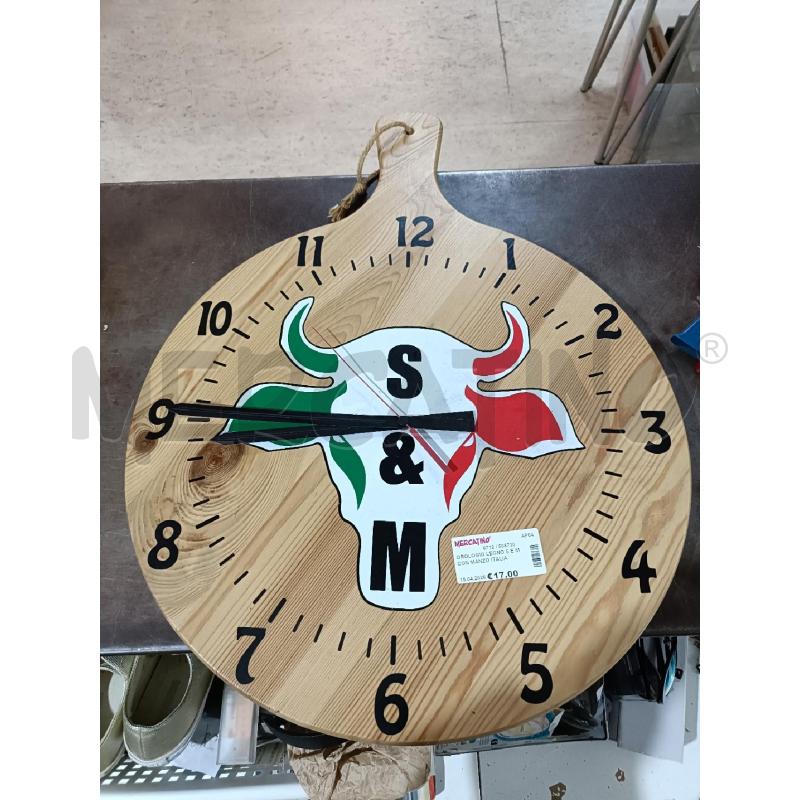 OROLOGIO LEGNO S E M CON MANZO ITALIA | Mercatino dell'Usato San  benedetto del tronto 1