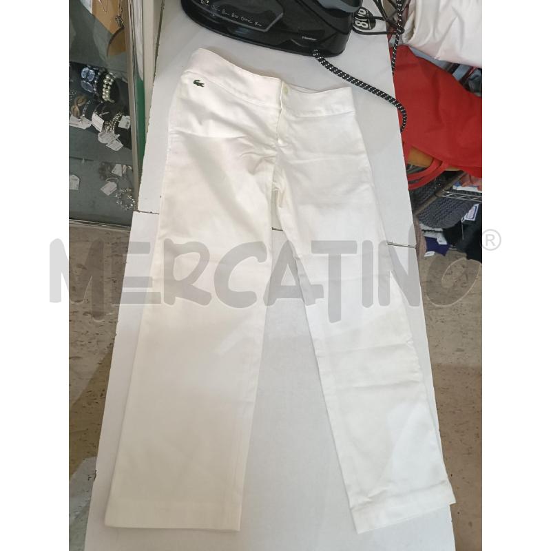 PANTALONE DONNA BIANCO LACOSTE STRETCH | Mercatino dell'Usato San  benedetto del tronto 1