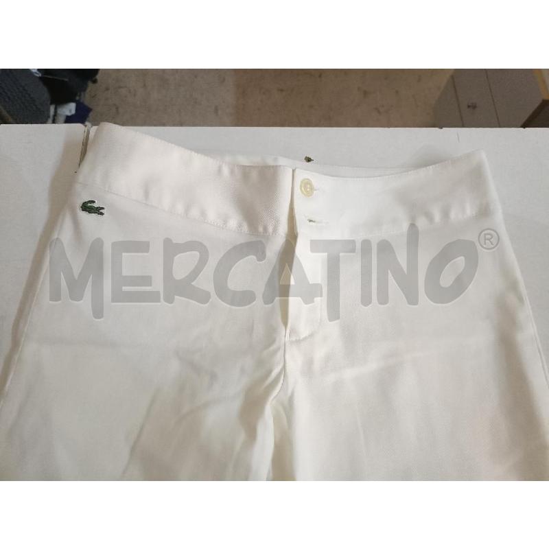 PANTALONE DONNA BIANCO LACOSTE STRETCH | Mercatino dell'Usato San  benedetto del tronto 2
