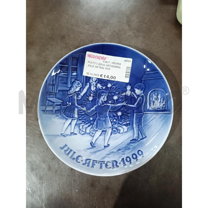 PIATTO BING GRONDHAL JULE AFTEN 1999 | Mercatino dell'Usato San  benedetto del tronto 1