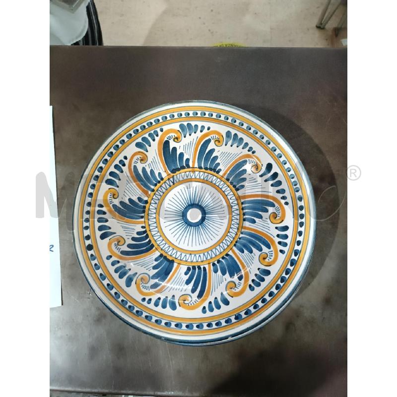 PIATTO CON DISEGNO BLU ARANCIONE | Mercatino dell'Usato San  benedetto del tronto 1