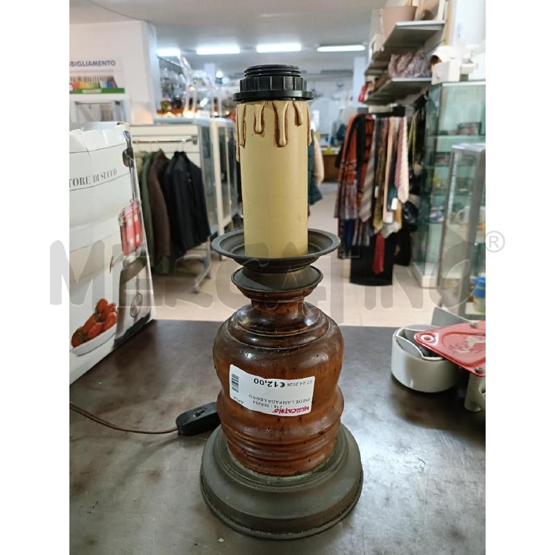 PIEDE LAMPADA LEGNO | Mercatino dell'Usato San  benedetto del tronto 1