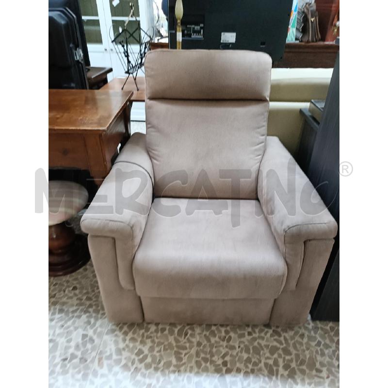 POLTRONA RECLINER GRIGIA POLTRONE E SOFA | Mercatino dell'Usato San  benedetto del tronto 1