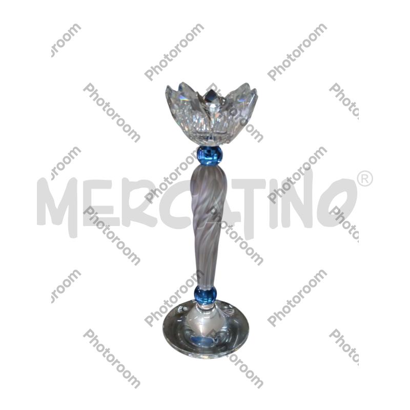 PORTA CANDELA SWAROVSKI FIORE BLU 207012 | Mercatino dell'Usato San  benedetto del tronto 1
