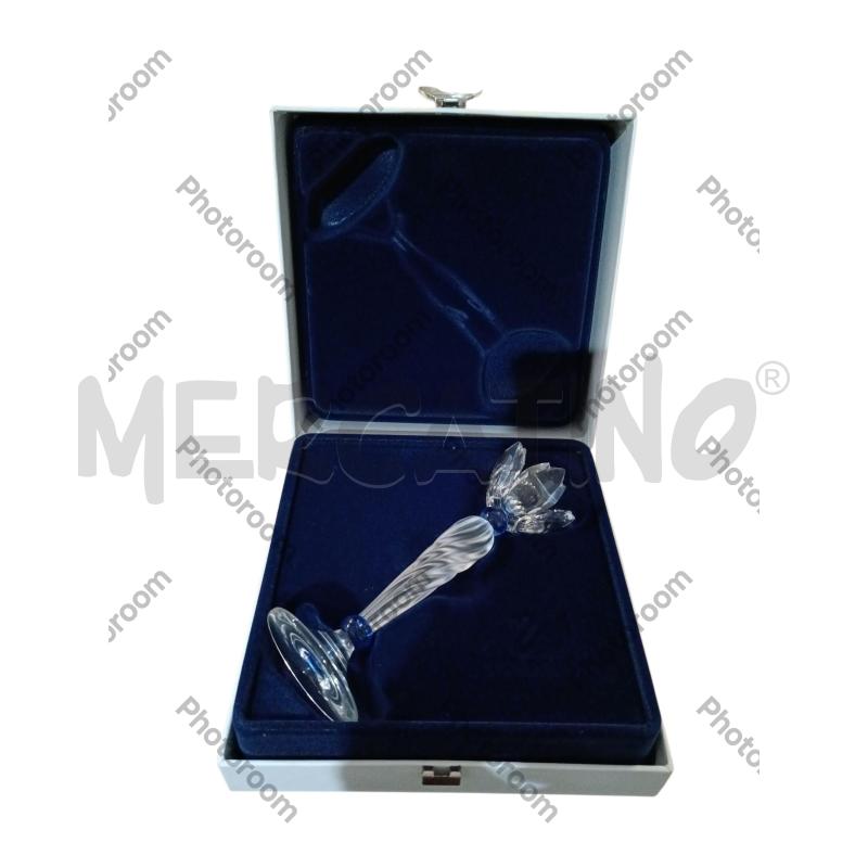 PORTA CANDELA SWAROVSKI FIORE BLU 207012 | Mercatino dell'Usato San  benedetto del tronto 2