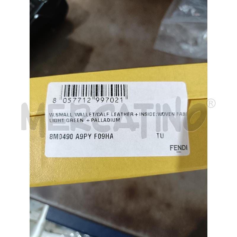 PORTA FOGLIO FENDI LIGHT GREEN+ PALLADIUM 8M0490 A9PY F09HA | Mercatino dell'Usato San  benedetto del tronto 4