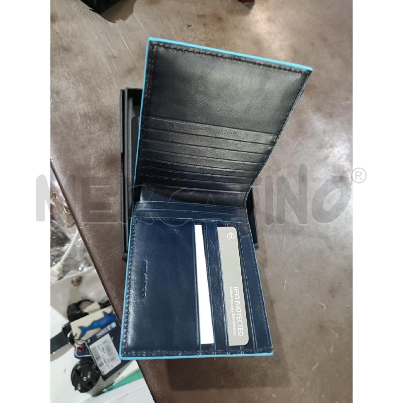PORTA FOGLIO PELLE BLU PIQUADRO | Mercatino dell'Usato San  benedetto del tronto 2