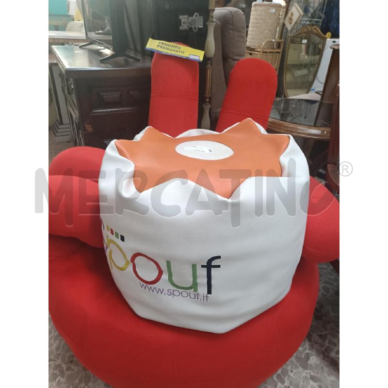 POUF BIANCO SPOUF | Mercatino dell'Usato San  benedetto del tronto 1